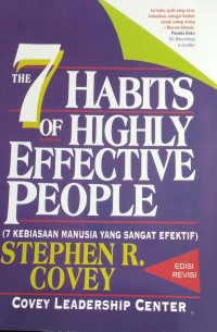 Image of THE 7 HABITS OF HIGHLY EFFECTIVE PEOPLE / Stephen R. Covey
